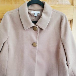 EUC Chico's Light Tan Short Swing Jacket SZ 2